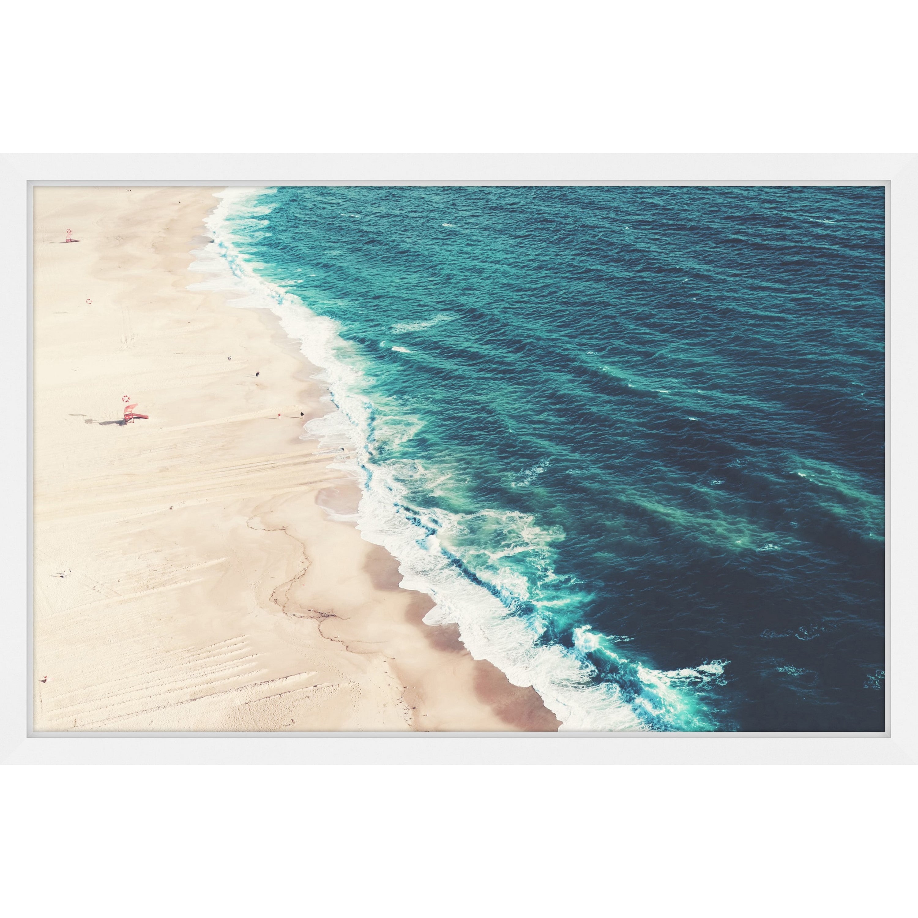 Marmont Hill "Nazare Beach" by Ingrid Beddoes Framed Painting Print