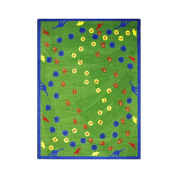 Dinosaur Walk 5'4" x 7'8" Area Rug In Color Multi