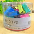 thumbnail image 1 of MesaSe 1 Tub Assorted Color Metal Paper Clamps office Document File Ticket Binder Clips, 1 of 10