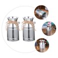 thumbnail image 4 of 2 Pcs Tin Bucket Vintage Decor Farmhouse Style Vase Rustic Flower Pot Milk Can Flower Pot Metal Flower Bucket, 4 of 6