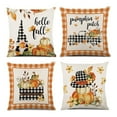 thumbnail image 4 of Injueey 4 fundas de almohada suaves y duraderas para una acogedora decoración de noche de Halloween, funda de cojín con ambiente festivo, Type2 NO2, 4 of 6