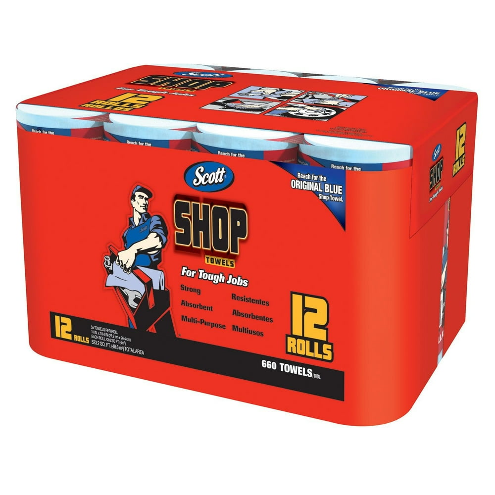 Scott Shop Blue Roll Towels