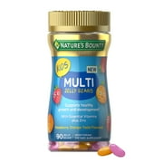Nature’s Bounty Kids Multi Jelly Bean Multivitamin Supplements, Raspberry Orange, 90Ct