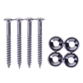thumbnail image 1 of Screw, 4 PCS Guitar Neck Joint Bushings Set Guitar Neck Mounting Screws Bass Ferrules Bushings with Nuts, 1 of 7