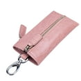 thumbnail image 1 of Leather Wallet Keys Storage Purse Portable Beach Date Key Chain Retro Credit Card Receipt Women Men Pink, 1 of 9
