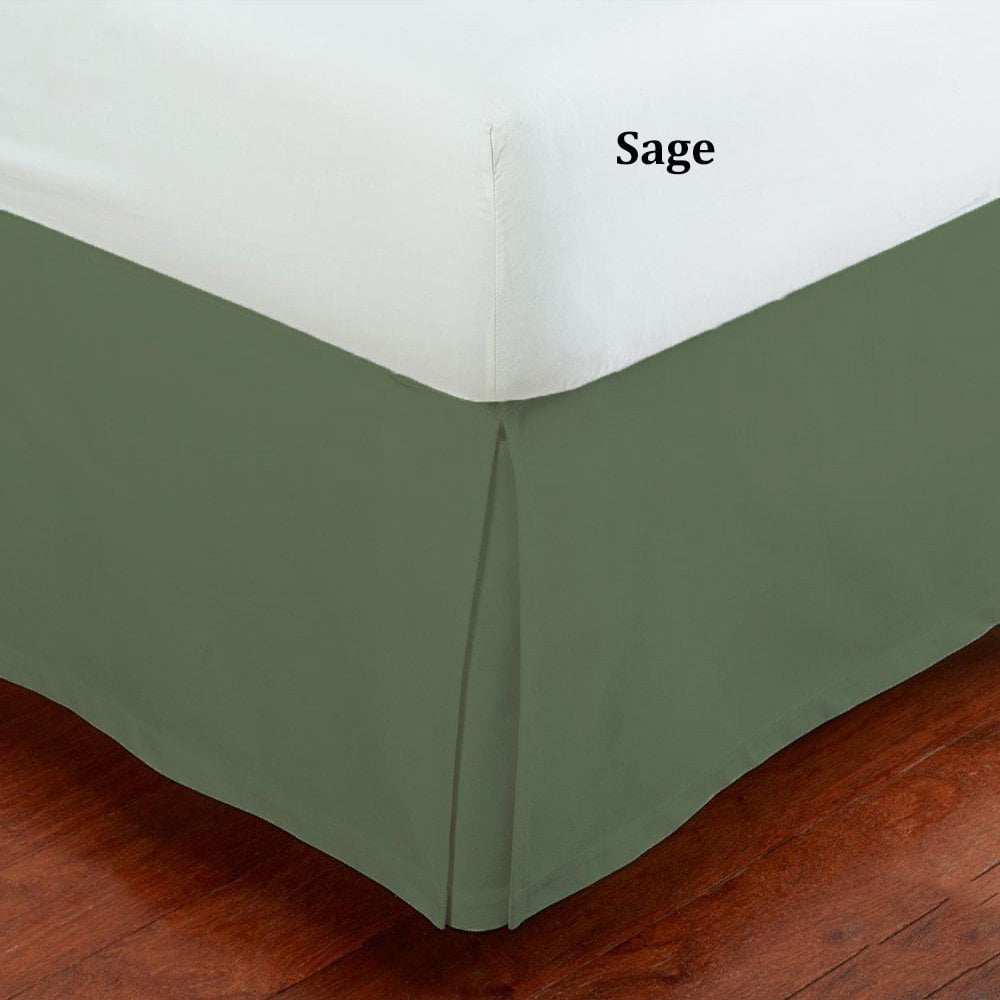 Fancy Collection 14” Inch Drop Tailored Pleated Bed Skirt Queen Size