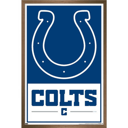 NFL Indianapolis Colts – Logo 21 Wall Poster 14.725 x 22.375 Framed