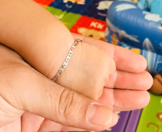 Baby Bracelet Crystal Nazariya Brass Bangle/Bracelet for Kids for Baby Girls  & Baby Boys For Hand Use - vinayak murti