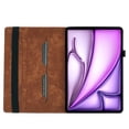 thumbnail image 2 of Allytech Flip Wallet Case for iPad Air 13-Inch M2 (2024), Auto Sleep/Wake, Pencil Holder & Card Slots, Lovely Pattern PU Leather Shockproof Slim Fit Kickstand Case - Brown, 2 of 7