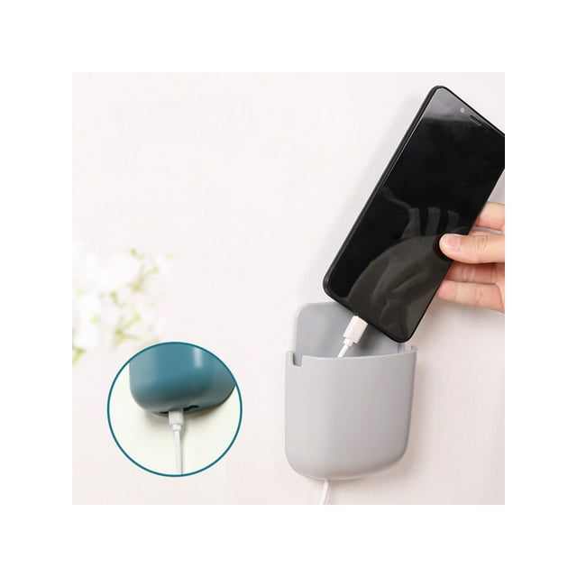 5Pcs Boîte de Rangement Créatif Mural Punch Free Mur Suspendu Sundries Organisateur Télécommande Support de Stockage Rack
