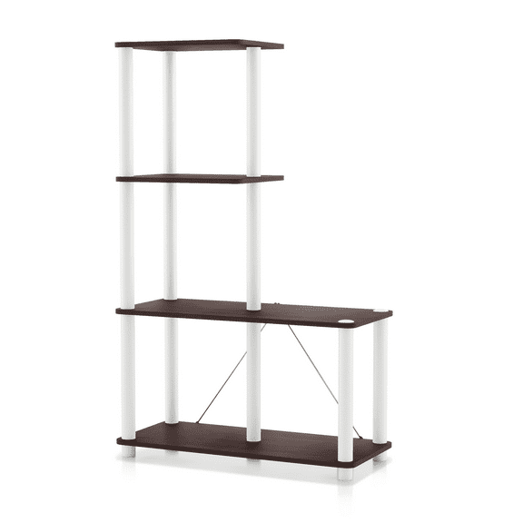Furniture of America Brooks Adult Open Display Shelf Bookcase, 4-Cube Shelves, Espresso