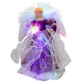 thumbnail image 2 of Northlight Lighted Fiber Optic Color Changing Angel Christmas Tree Topper - 12" - Purple, 2 of 6
