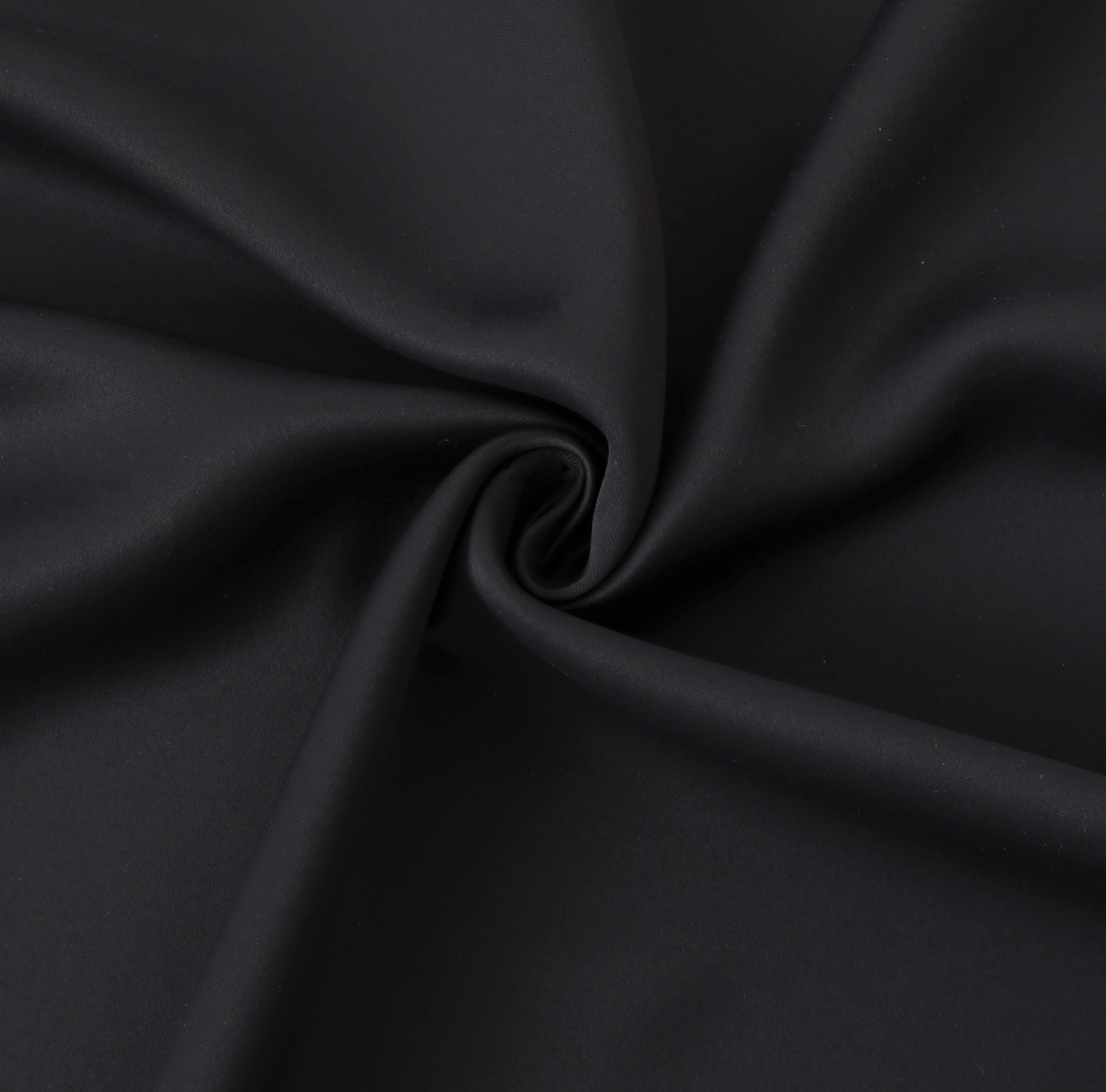 INLINAS 42W x 96L Inch Blackout Curtains for Bedroom, Thermal Insulated, Noise Reduction, Energy Saving Set of 2 Panels, Black