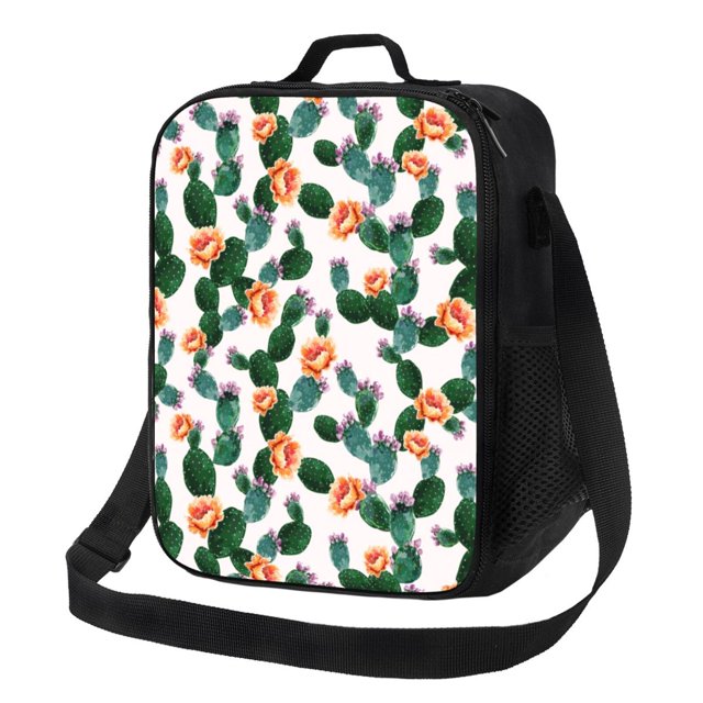 Disketp Cactuses Bolsa Térmica Estampada para Almuerzo, Lonchera para Hombres y Mujeres Adultos