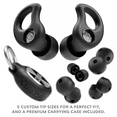thumbnail image 2 of CURVD Live Stylish High-Fidelity Concert Earplugs for Live Events up to19 dB Noise Reduction, 5 Tip Sizes & Carry Case (Black), 2 of 5