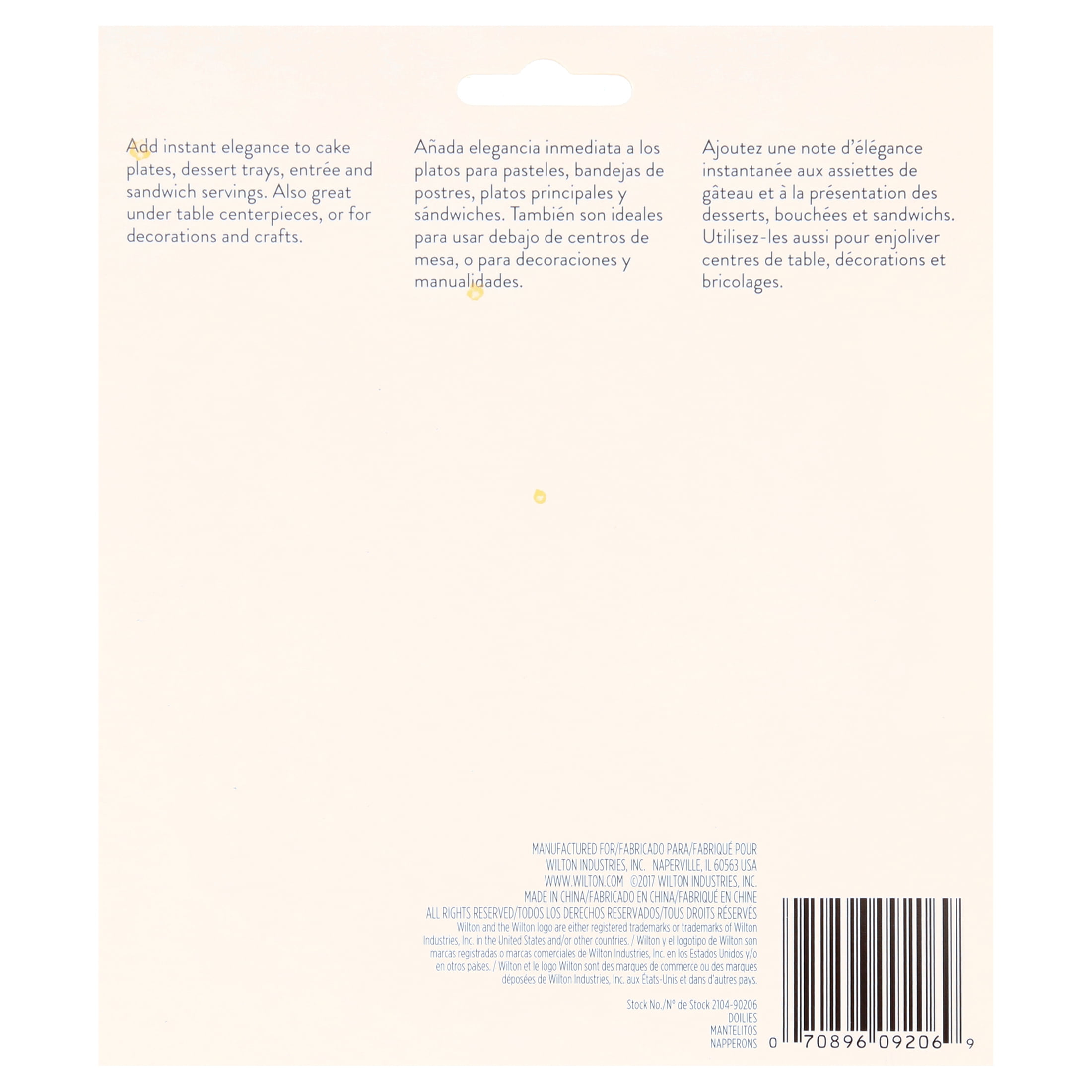 Wilton Lacy Floral Paper Doilies for Cake Decorating, Bright White, 20-Count, 6 in. Diameter