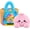 Pink, variant on Cute Dumpling Plush Squishy Pillow, Giant Steamed Bun Stress Squeeze Toy with Slow Rebound, Soft Relaxing Fidget for Adults