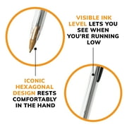 BIC Cristal Xtra Smooth Medium Point Ball Pen, School Supplies, 1.0 mm, Black, 10-Count