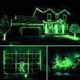 thumbnail image 3 of 2-Pack 400LED 72FT Solar Halloween Decorations Lights, Green Wire String Mini Lights Outdoor, Waterproof 8 Modes Decorative Twinkle Lights for Xmas Tree (Green), 3 of 6