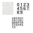 thumbnail image 4 of Plantilla de Dibujo Inteprter 36 Piezas Letras Números PET, 4 of 6