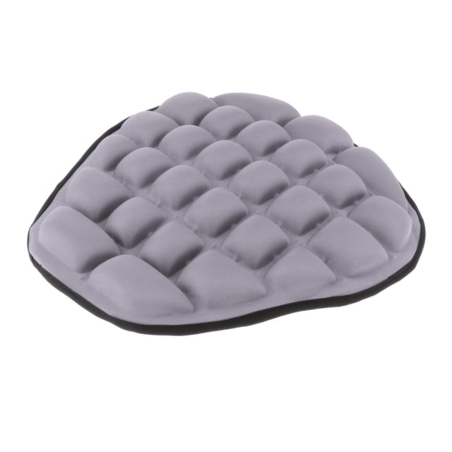 Minnieouse Cojín de asiento 3D para bicicletas de motocicleta, alivio de presión universal para Cruiser Grey Ropa interior