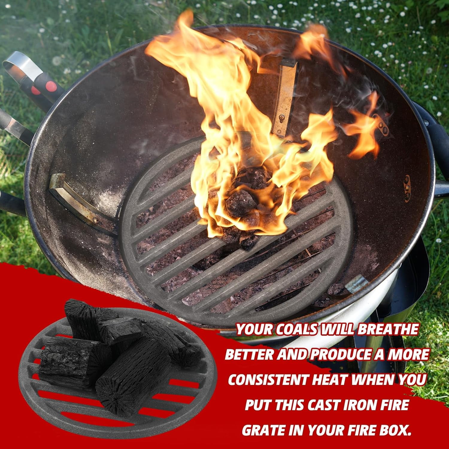 Kamado Joe Accessories Weber Kettle Grill Accessories Round Cast