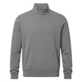 thumbnail image 4 of Migroa Essential Men's Quarter-Zip Sweatshirt -Solid Color Stand-Up Collar Design, Multiple Color Options, Premium Casual Wear Under $25, Grey Xl, 4 of 4