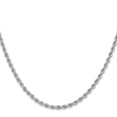 thumbnail image 4 of Auriga Fine Jewelry 14K White Gold 2.75mm Rope Chain Necklace 20inch for Women, 4 of 5