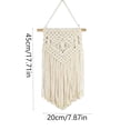 thumbnail image 3 of Fmbmuo 5 Styles Macrame Wall Hanging Tapestry Boho Hand Woven Cotton Rope Fringe Wall Decor for Bedroom Living Room Wedding Background,Multicolor, 3 of 5