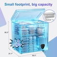 thumbnail image 5 of 6.2 cu ft Chest Freezer, Top Open Door, Energy Saving with 3 Removable Baskets, for Garage/Kitchen/Basement, Black, 5 of 9