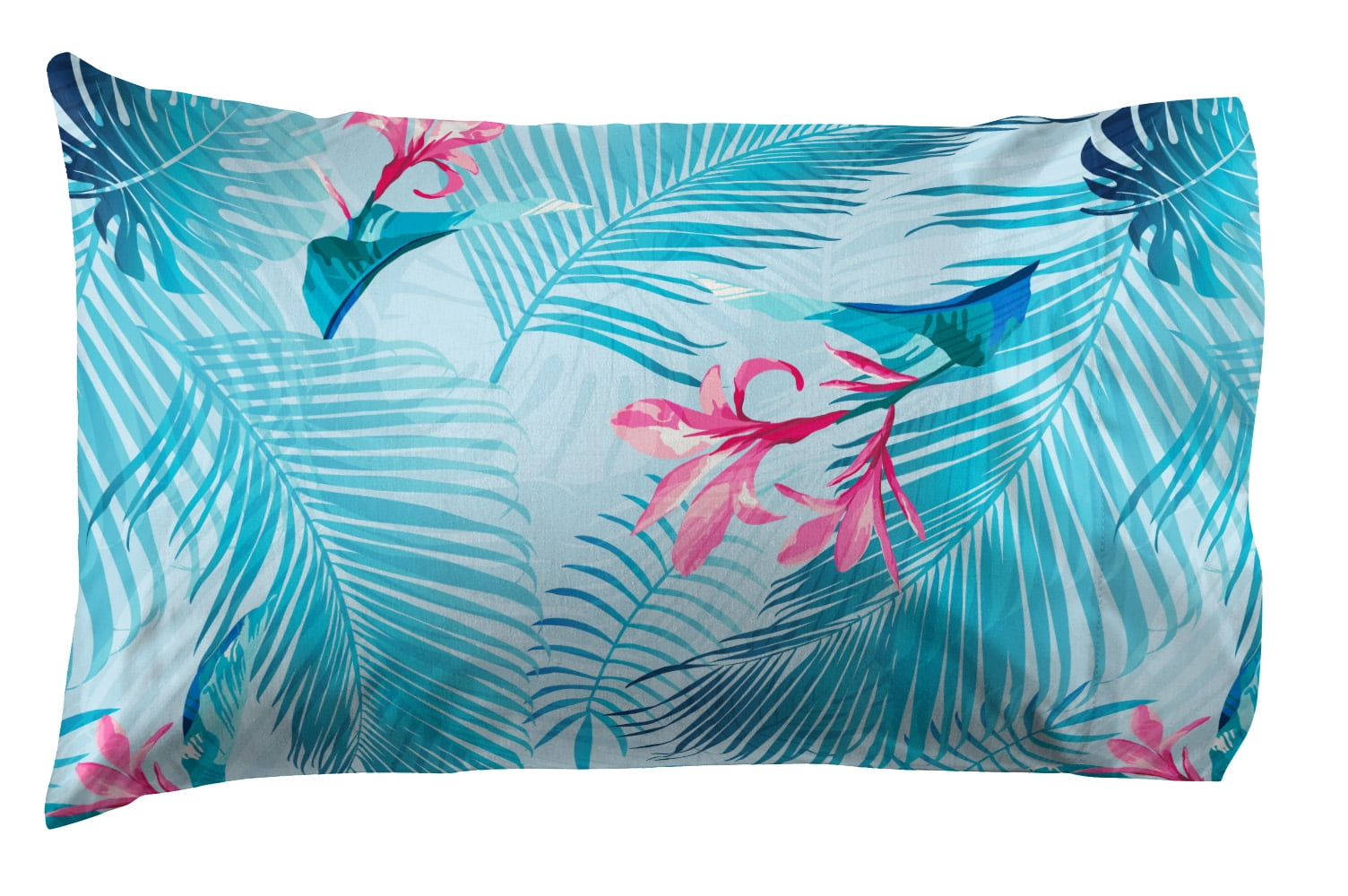 Disney Lilo & Stitch Tropical Flowers Full Bedding Set, 100% Microfiber, Pink