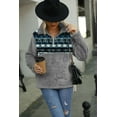 thumbnail image 2 of Aztec Print Half-Zip Sweatshirts Pullover (M, Beige), 2 of 3