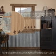 thumbnail image 4 of Primitive Tier Pair Bingham Star Applique Kitchen Cafe Window Curtains TCC Brands, 4 of 9