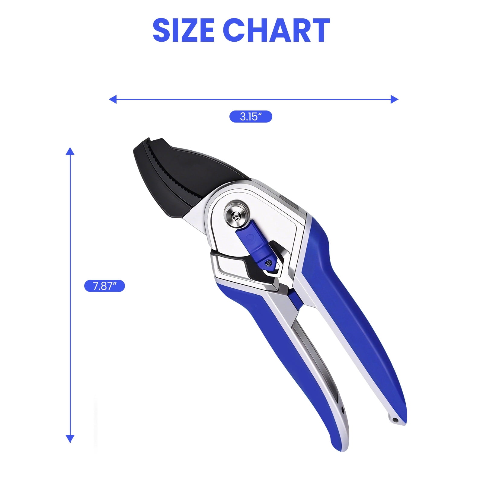 2 Pack Pruning Shears for Gardening,8 Inch Bypass & Anvil Pruners, Heavy Duty Garden Scissors with Comfort Grip,Professional Hand Pruners Gardening Tools, Perfect for Maintaining Plant