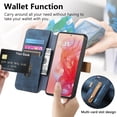 thumbnail image 2 of for Motorola Moto G Stylus 5G 2024 PU Leather + TPU Wallet Case, Card Slots Wristband Kickstand RFID Blocking Anti Peeping Magnetic Clasp Full Body Protection Cover for Moto G Stylus 5G 2024, Blue, 2 of 6