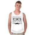 thumbnail image 4 of Retro Original Hipster Mustache Mens Big & Tall Graphic Tank Top Brisco Brands 3X, 4 of 5