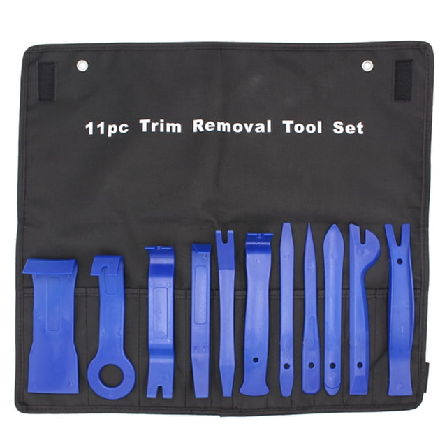 Riwesomey Kit de herramientas de reparación de palanca de coche, 11 Uds., Panel de Radio portátil, Clip de puerta Interior, Panel embellecedor, Kit de Vehículos, repuestos y accesorios Mis Azul