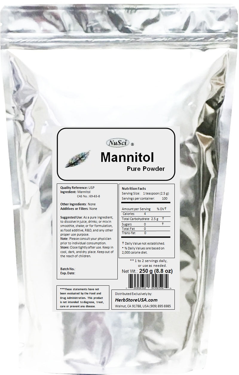 Where Can I Buy Mannitol Powder NuSci Pure Mannitol Powder 250 grams (8.8 oz) - Walmart.com