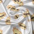 thumbnail image 5 of Ambesonne Summer Valance Pack of 2, Smiling Suns Wear Glasses, 54"X12", White Pale Yellow and Orange, 5 of 5