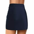 thumbnail image 4 of BOBOGOJP Women's High Waisted Swimsuit Skirts Bathing Bottoms Hawaiian Ocean (Dark Blue,M), 4 of 7