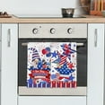 thumbnail image 5 of 4th of July Kitchen Towels, 4th of July Dish Towels Set of 2, Fourth of July Gnomes with Stars Stripes Patriotic Red Blue Hand Tea Towels for Housewarming Gifts Decorations for Home (18x26 Inches), 5 of 6