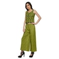 thumbnail image 2 of Moomaya Indian Crop Top Palazzo Sets Women Crop Top Palazzo Indian Outfit, 2 of 5