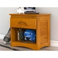 thumbnail image 3 of Home Square 23" 1 Drawer Pine Wood Night Stand in Warm Honey & Oak - Set of 2, 3 of 7