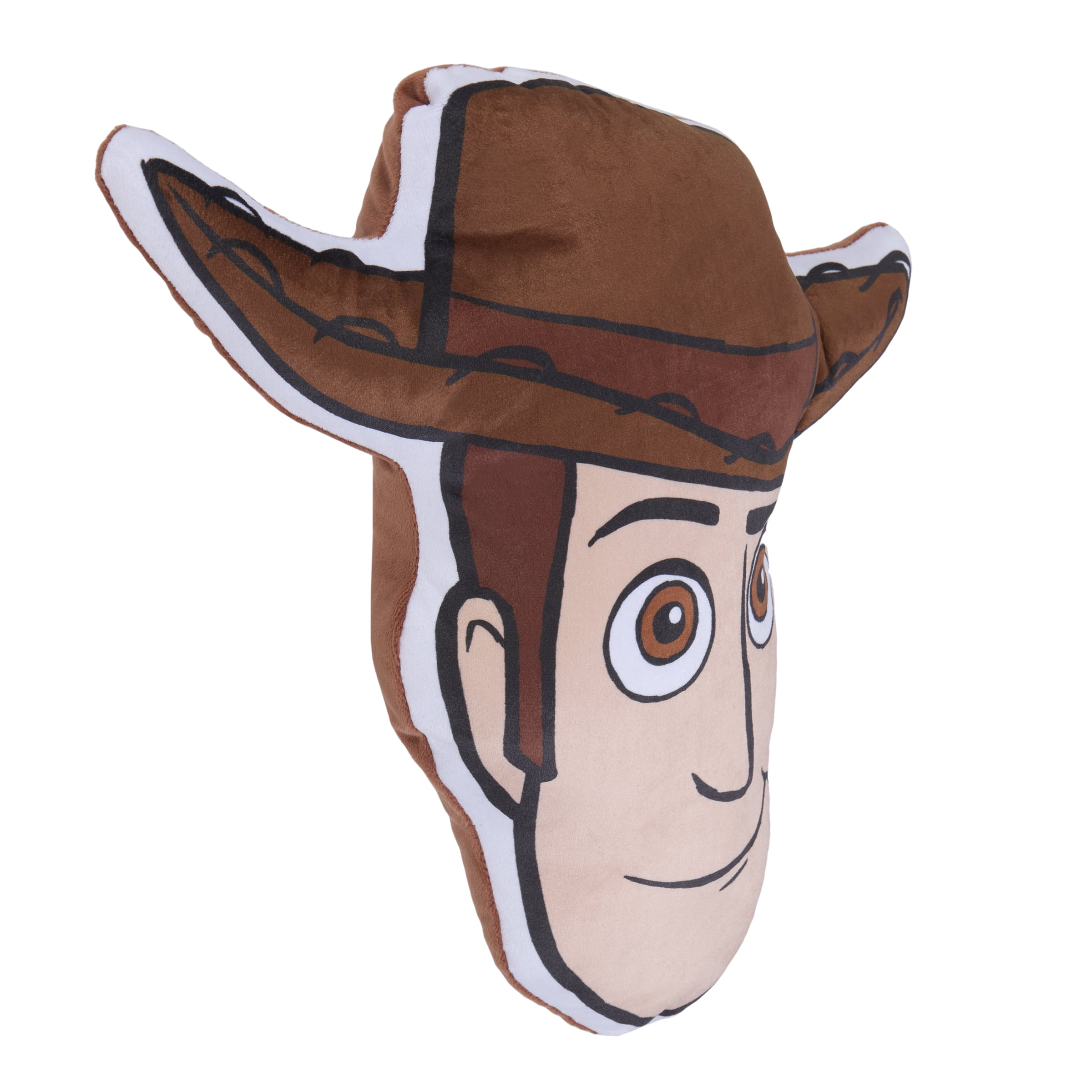 Disney Toy Story Woody Character Shaped Pillow, Brown, Toddler Pillow