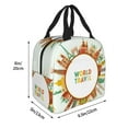 thumbnail image 2 of KLL World Travel3 Print Insulated Lunch Bag Women, Reusable Cute Tote Lunch Box for Adult & Men, Leakproof Cooler Lunch Bags for Work Office Travel Picnic, 2 of 5