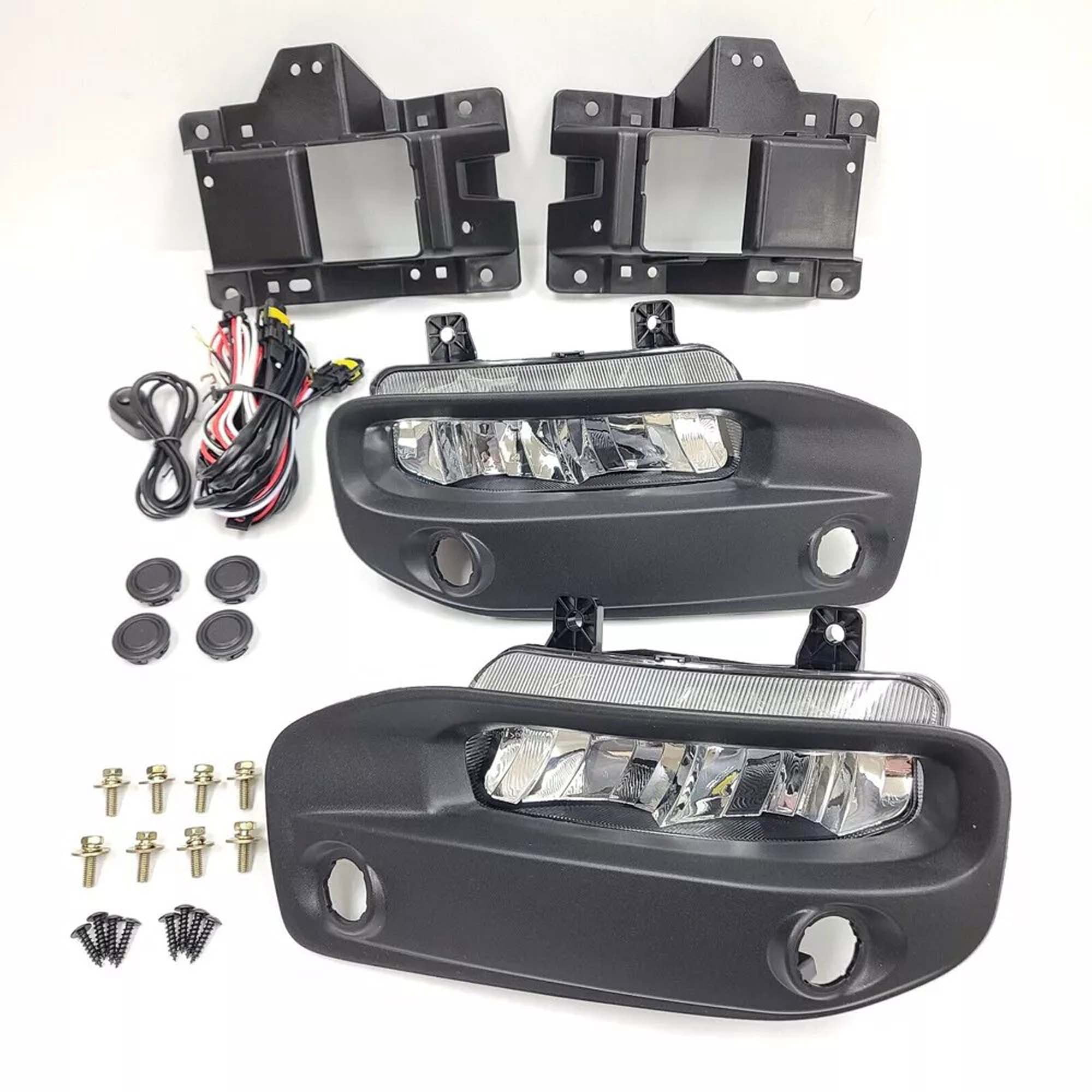 MZORANGE LED Fog Light Lamps Assembly with Bracket Wires Kit For 2020 Ram 2500 Fog Light Kit, Dodge Ram 2500 3500 2019-2024