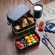thumbnail image 2 of Caja Bento de 2 Niveles con Bolsa de Almuerzo - Cubiertos, Cajas Bento con Compartimentos Ajustables para Adultos y niños, lonchera portátil a Prueba de Fugas para el Trabajo y la Escuela, 2 of 5