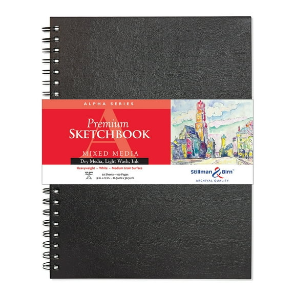 Stillman & Birn Alpha Series Premium Hard-Bound Sketchbook, 9" x 12"