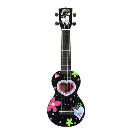 Art Series Soprano Ukulele w/Bag Heart Heart Pattern