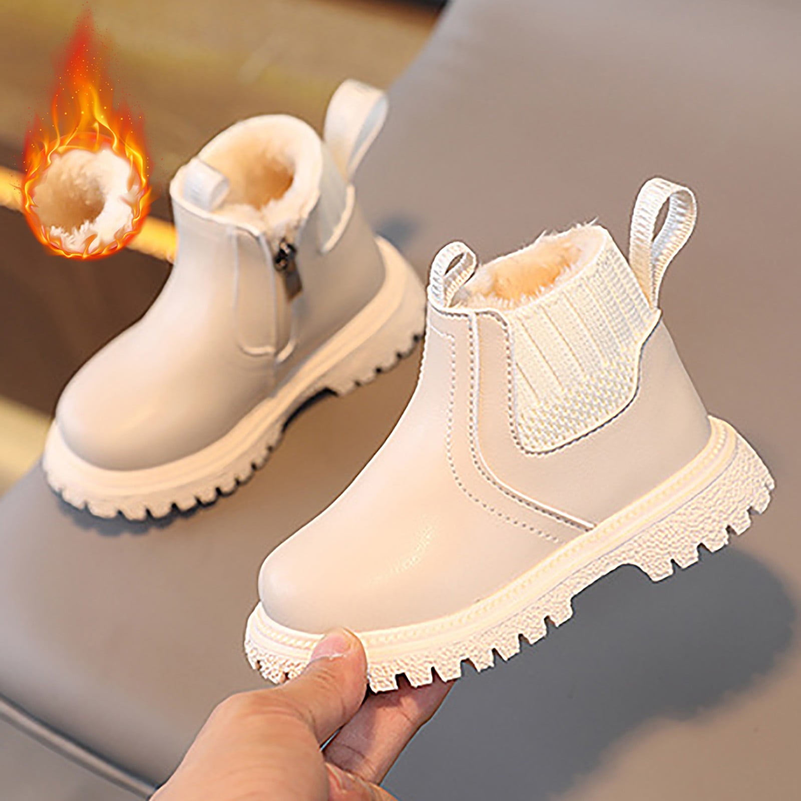 Toddler Shoes Boys Girls Mesh Lace Boots Fashion Mesh Lace Boots Non Breathable Leather Boots Lightweight Children's Boots